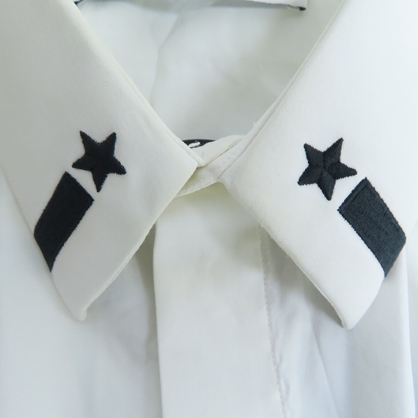 実際に弊社で買取させて頂いた【JPタグ】GIVENCHY/ジバンシィ スター刺繍入りドレスシャツ 比翼シャツ/39の画像 6枚目