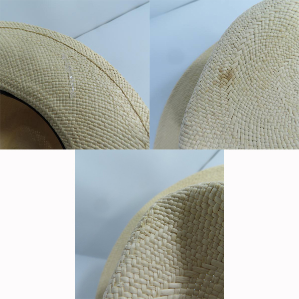 実際に弊社で買取させて頂いたWACKO MARIA×東京 HAT ROCKERS/ワコマリア×トウキョウハットロッカーズ ストローハット パナマハット/XLの画像 9枚目