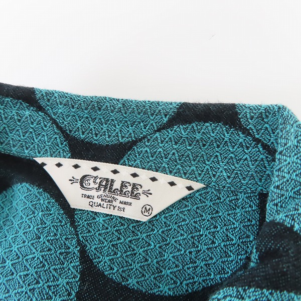 実際に弊社で買取させて頂いたCALEE/キャリー ドット柄 半袖シャツ/Mの画像 5枚目