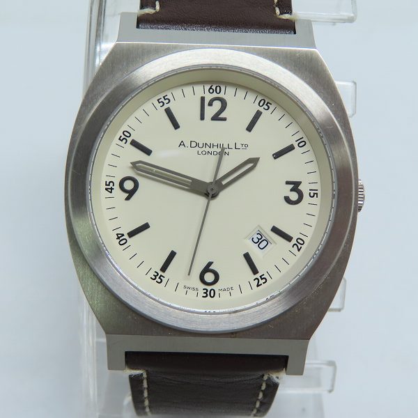 【電池交換済】dunhill ダンヒル メンズ腕時計 クォーツ 8051 dunhill エリート 電池交換済 メンズ腕時計 ダイヤモンドベゼル
