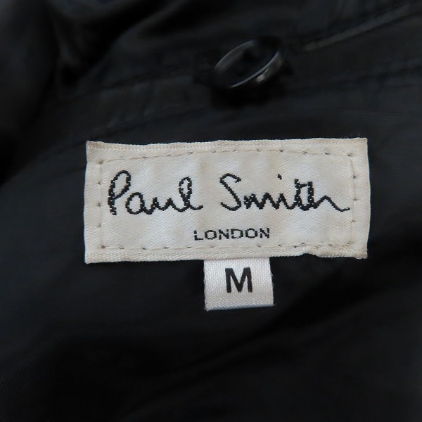 実際に弊社で買取させて頂いたPaul Smith London/ポールスミス 牛革 レザー ジャケット/シングルライダース 487335 26DL/Mの画像 2枚目