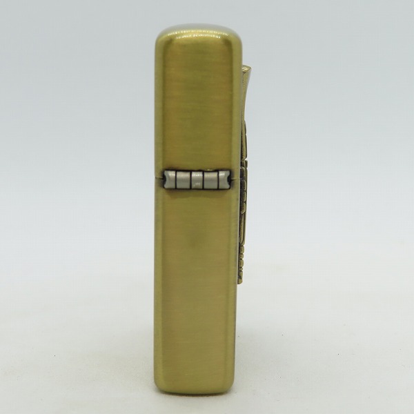 実際に弊社で買取させて頂いたZIPPO/ジッポー レギュラー 真鍮 立体/彫刻デザイン JAZZ トランペット 01年製の画像 2枚目