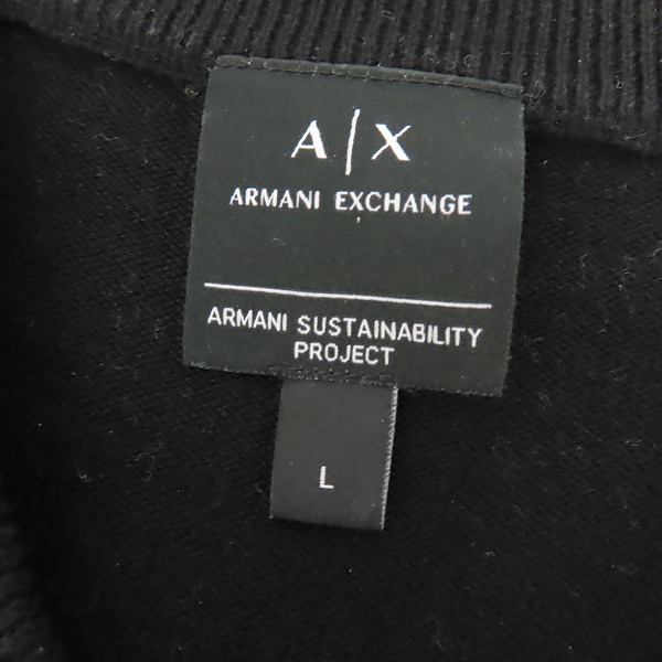 実際に弊社で買取させて頂いた【JPタグ】ARMANI EXCHANGE/アルマーニエクスチェンジ 総柄ニット/セーター /Lの画像 2枚目