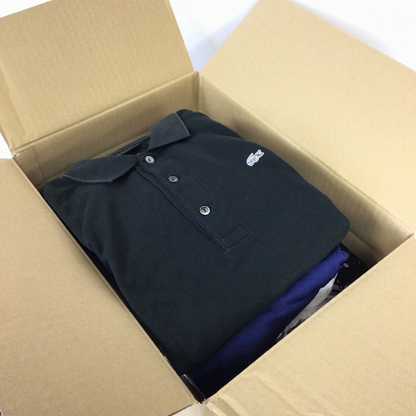 実際に弊社で買取させて頂いた【おまとめ品/未使用を含む】BURBERRY/patagonia/LACOSTE 等 メンズ レディース シャツ パンツ ポロシャツ 他