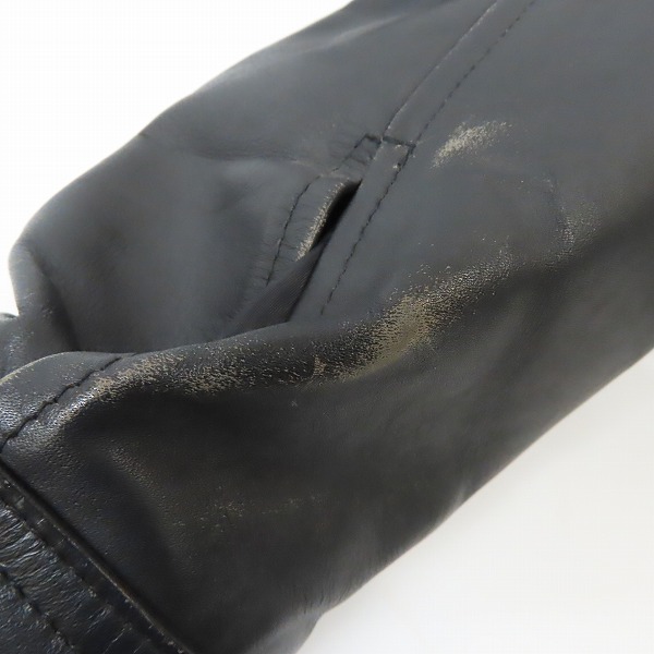 実際に弊社で買取させて頂いたPaul Smith London/ポールスミス 牛革 レザー ジャケット/シングルライダース 487335 26DL/Mの画像 8枚目