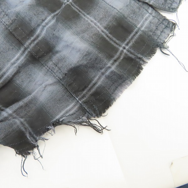 実際に弊社で買取させて頂いたLGB/ルグランブルー SHIRT-G/MID+BREACH グラデーション チェックシャツ 6106HCC/0の画像 9枚目