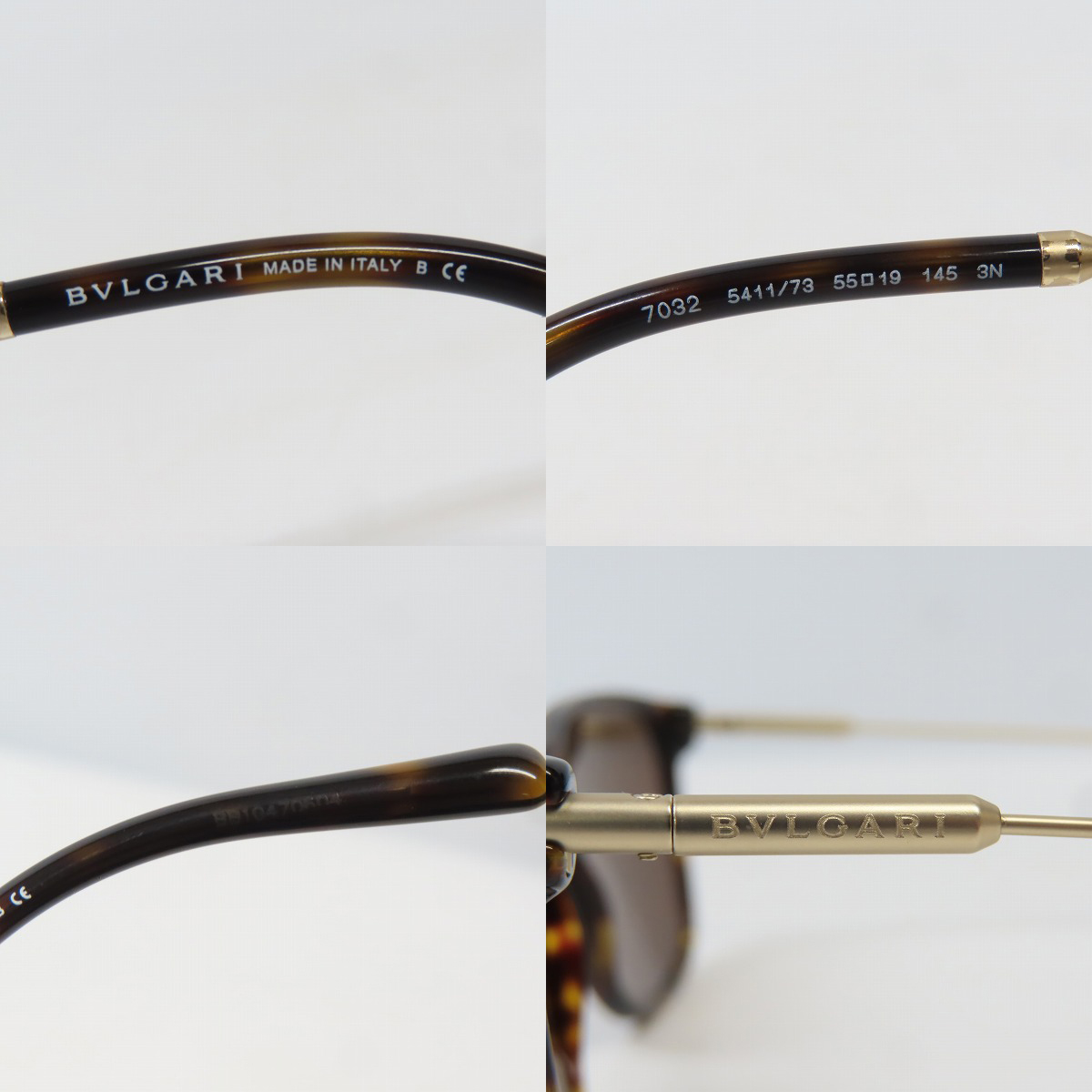 実際に弊社で買取させて頂いたBVLGARI/ブルガリ DIAGONO/ディアゴノ サングラス/アイウェア 7032 5411/73の画像 5枚目