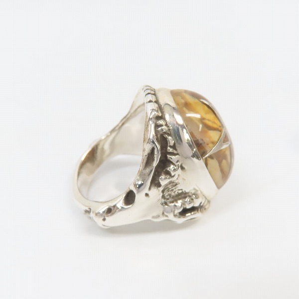 実際に弊社で買取させて頂いたALEX STREETER/アレックスストリーター エンジェルハートリング SPストーン クラックストーン/19号の画像 4枚目