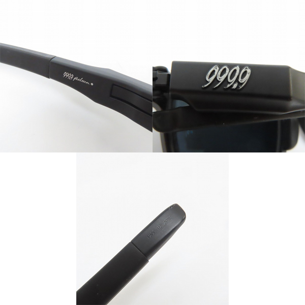 実際に弊社で買取させて頂いた999.9/フォーナインズ feelsun 偏光レンズ 度入り サングラス/アイウエア ブラック F-15SPの画像 7枚目