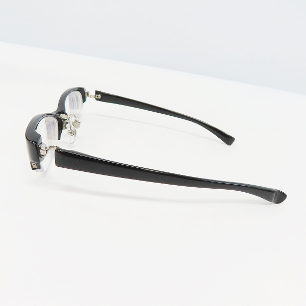 実際に弊社で買取させて頂いた999.9/フォーナインズ ハーフリム メガネ/眼鏡フレーム ブラック NPN-910の画像 2枚目