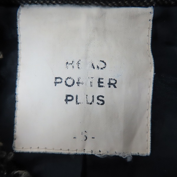 実際に弊社で買取させて頂いたHEAD PORTER PLUS/ヘッドポータープラス ストライプジャケット/Sの画像 2枚目