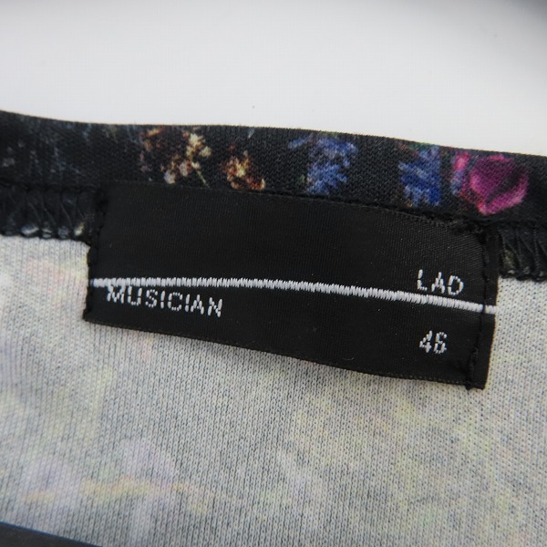 実際に弊社で買取させて頂いたLAD MUSICIAN/ラッドミュージシャン Long Sleeve Big T-Shirt/花柄ビッグTシャツ 長袖 2121-708/46の画像 2枚目