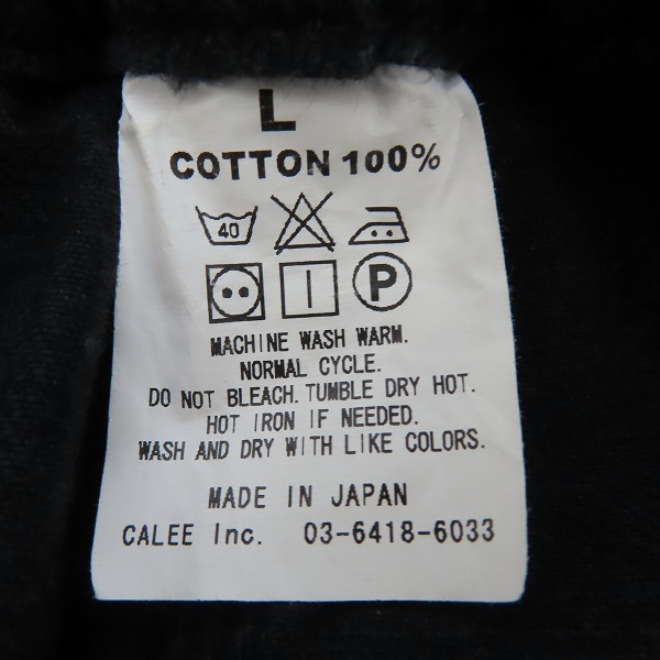 実際に弊社で買取させて頂いたCALEE/キャリー デニム イージーパンツ ブラック/Lの画像 3枚目