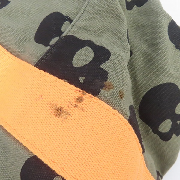 実際に弊社で買取させて頂いたHYDROGEN/ハイドロゲン スカル総柄 ボストンバッグの画像 6枚目