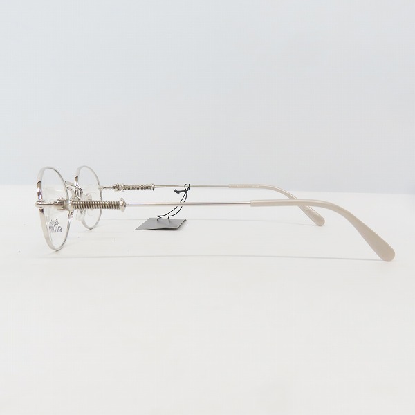 実際に弊社で買取させて頂いたJean Paul GAULTIER/ジャンポールゴルチエ メガネフレーム シルバー 55-6101の画像 2枚目