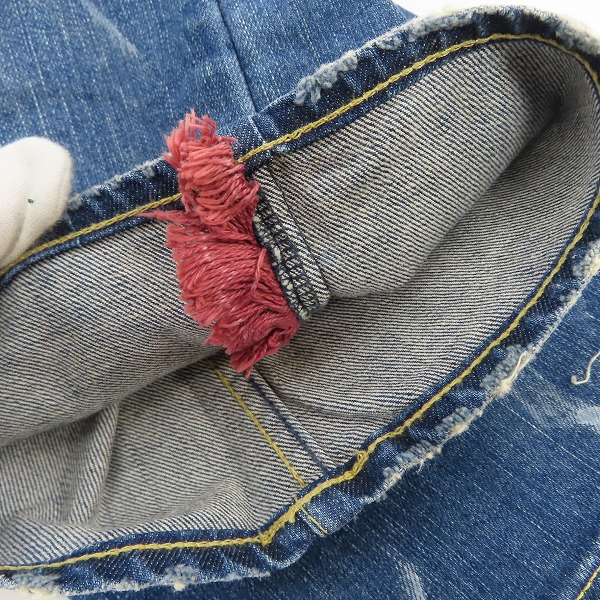 実際に弊社で買取させて頂いたLGB/ルグランブルー LAZY S-WOLF/F/R ダメージ加工 ブーツカット デニムパンツ 0421SVT/26の画像 9枚目