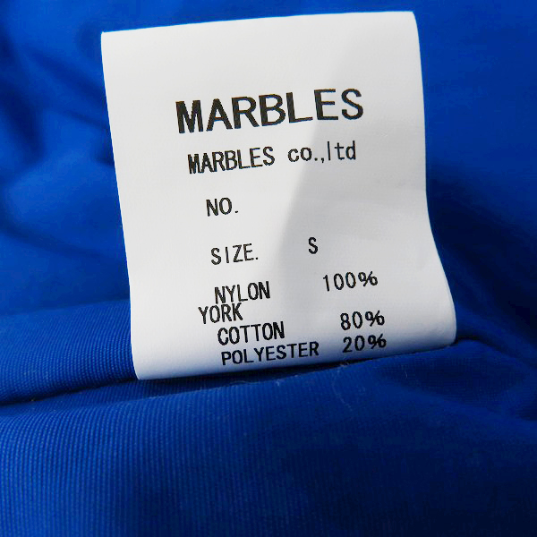 実際に弊社で買取させて頂いたMARBLES/マーブルズ コーデュロイ ナイロン ロゴワッペン ボアベスト/Sの画像 3枚目