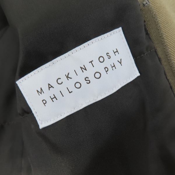 実際に弊社で買取させて頂いたMACKINTOSH PHILOSOPHY/マッキントッシュフィロソフィー ジャケット ベスト付 H1E37-611-45/40Rの画像 2枚目