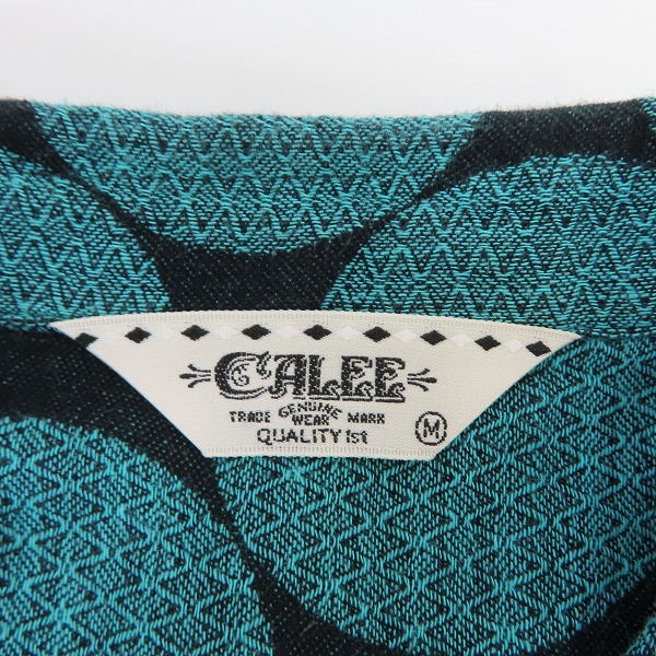実際に弊社で買取させて頂いたCALEE/キャリー ドット柄 半袖シャツ/Mの画像 2枚目