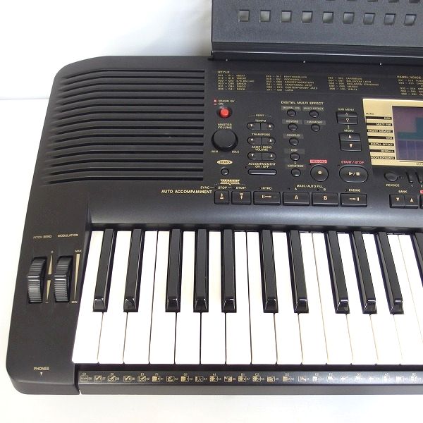 実際に弊社で買取させて頂いた★YAMAHA/ヤマハ PSR-730 電子キーボード シンセサイザー ソフトケース付【簡易動作確認済】の画像 1枚目