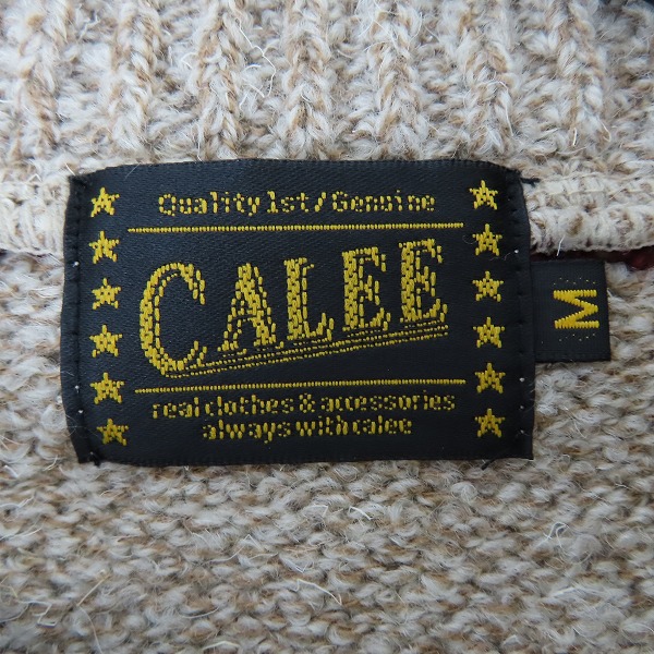 実際に弊社で買取させて頂いたCALEE/キャリー ヘンリーネック ボーダー ニット/セーター /Mの画像 2枚目