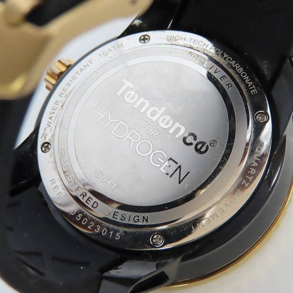 実際に弊社で買取させて頂いたTendence/テンデンス ラインストーン装飾/ハイドロゲンコラボ 腕時計 2点セット【動作未確認】の画像 6枚目