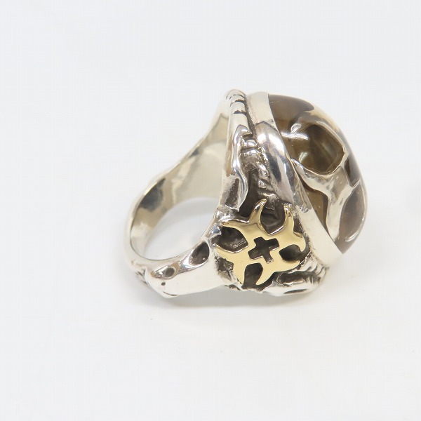 実際に弊社で買取させて頂いたALEX STREETER/アレックスストリーター エンジェルハートリング ヘンプ クルセイドクロス サイドK18クロス/19号の画像 4枚目