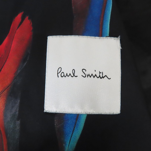 実際に弊社で買取させて頂いたPaul Smith /ポールスミス 17AW ラムレザー スタッズダブルライダースジャケット PF-MN-61127/Mの画像 3枚目