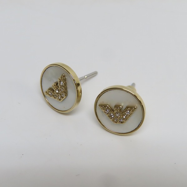 実際に弊社で買取させて頂いたEMPORIO ARMANI/エンポリオアルマーニ EA ロゴ ピアス