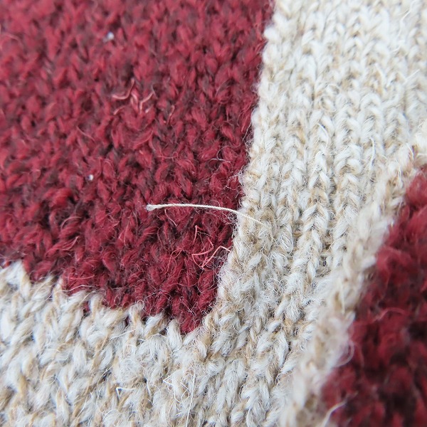 実際に弊社で買取させて頂いたCALEE/キャリー ヘンリーネック ボーダー ニット/セーター /Mの画像 6枚目