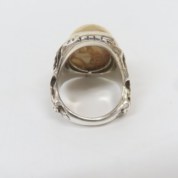 実際に弊社で買取させて頂いたALEX STREETER/アレックスストリーター エンジェルハートリング SPストーン クラックストーン/19号の画像 3枚目