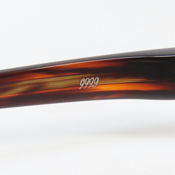 実際に弊社で買取させて頂いた999.9/フォーナインズ 度入り ネオプラスチックフレーム メガネ/アイウェア デミ柄 NP-58 646の画像 7枚目