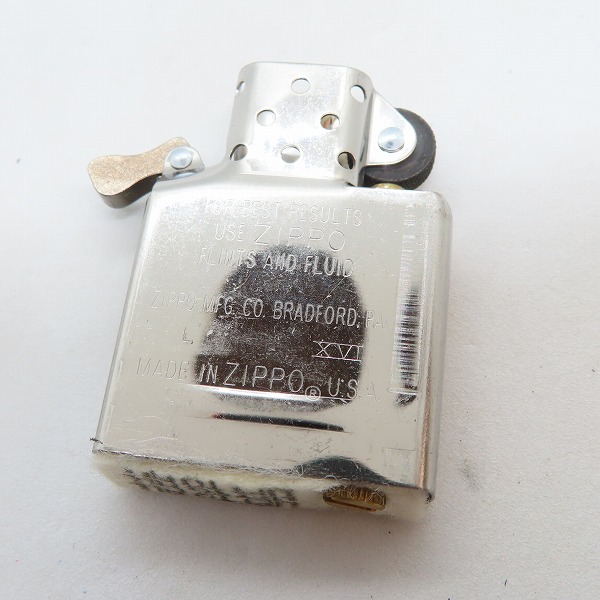 実際に弊社で買取させて頂いたZIPPO/ジッポー レギュラー 真鍮 立体/彫刻デザイン JAZZ トランペット 01年製の画像 5枚目
