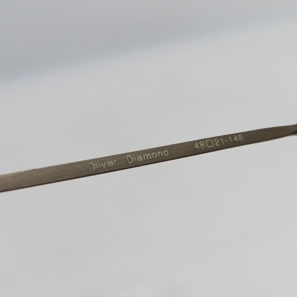 実際に弊社で買取させて頂いたOLIVER GOLDSMITH/オリバーゴールドスミス Diamond/ダイヤモンド メガネフレーム Antique Silverの画像 5枚目