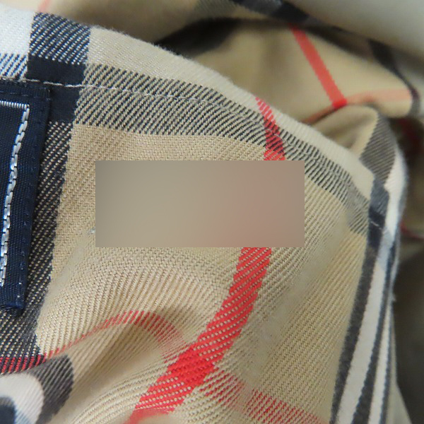 実際に弊社で買取させて頂いたBurberrys/バーバリーズ 裏地ノバチェック ステンカラーコートの画像 4枚目