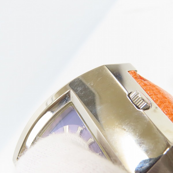 実際に弊社で買取させて頂いたPaul Smith/ポールスミス AUTOMATATIC 自動巻き アナログ腕時計/6628-664655 オレンジの画像 4枚目