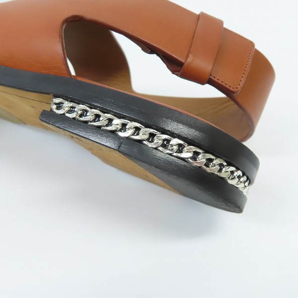 実際に弊社で買取させて頂いたGIVENCHY/ジバンシィ レザー チェーンデザイン サンダル の画像 5枚目