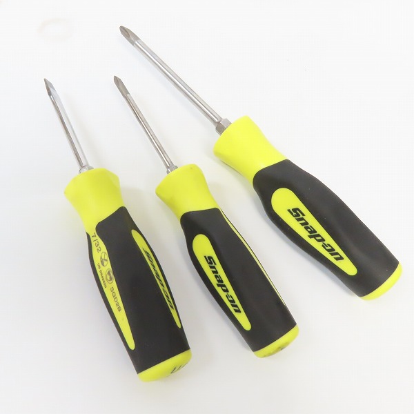 実際に弊社で買取させて頂いたSnap-on/スナップオン ソフトグリップ/イエロー プラス/マイナス ドライバーセット SGDX60BHVの画像 3枚目