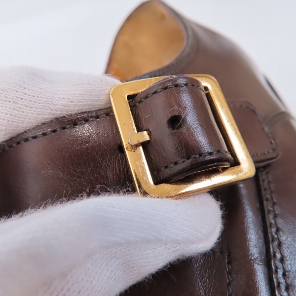 実際に弊社で買取させて頂いたJalan Sriwijaya/ジャランスリワヤ UNITED ARROWS green label relaxing モンクストラップ レザーシューズ 98550/39の画像 7枚目