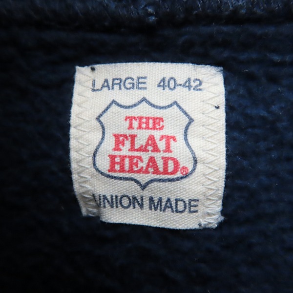 実際に弊社で買取させて頂いたTHE FLAT HEAD/フラットヘッド プリント ジップアップパーカー Lの画像 2枚目