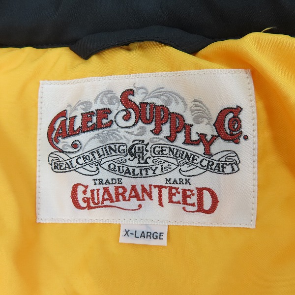 実際に弊社で買取させて頂いたCALEE/キャリー 中綿ジャケット ブラック/XLの画像 2枚目