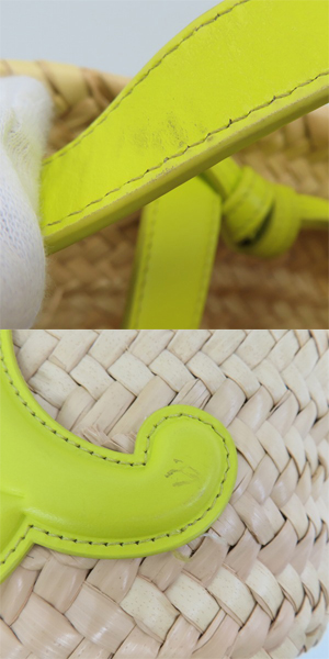 実際に弊社で買取させて頂いたCELINE/セリーヌ 22SS ティーン トリオンフ クラシックパニエ カゴバッグ アニス 194002CGG.11ANの画像 7枚目