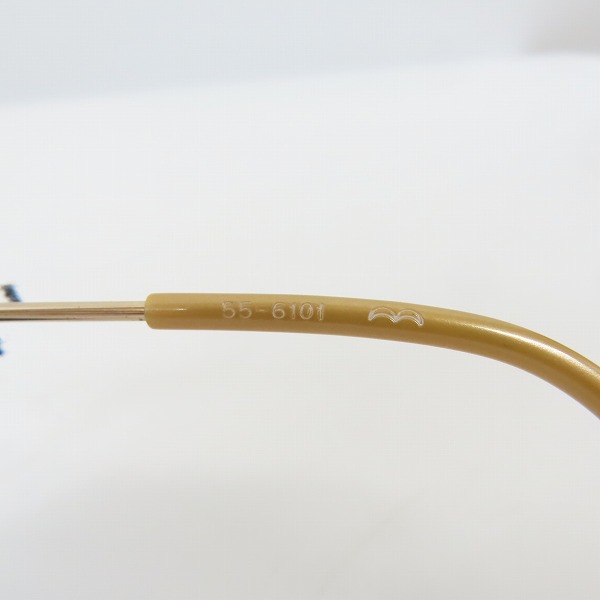 実際に弊社で買取させて頂いたJean Paul GAULTIER/ジャンポールゴルチエ メガネフレーム ゴールド 55-6101の画像 6枚目