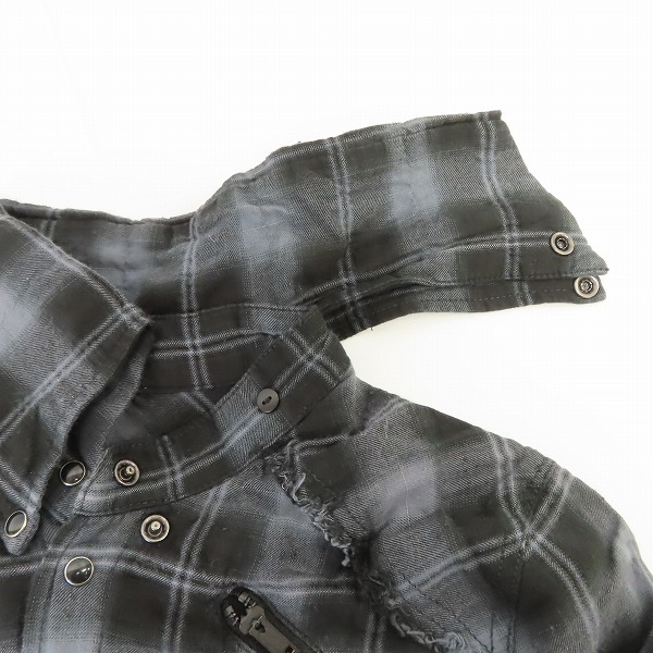 実際に弊社で買取させて頂いたLGB/ルグランブルー SHIRT-G/MID+BREACH グラデーション チェックシャツ 6106HCC/0の画像 8枚目