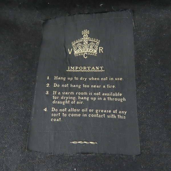 実際に弊社で買取させて頂いたBRITISH RAILWAYS/ブリティッシュレイルウェイズ VRC マッキントッシュ ロング コートの画像 2枚目