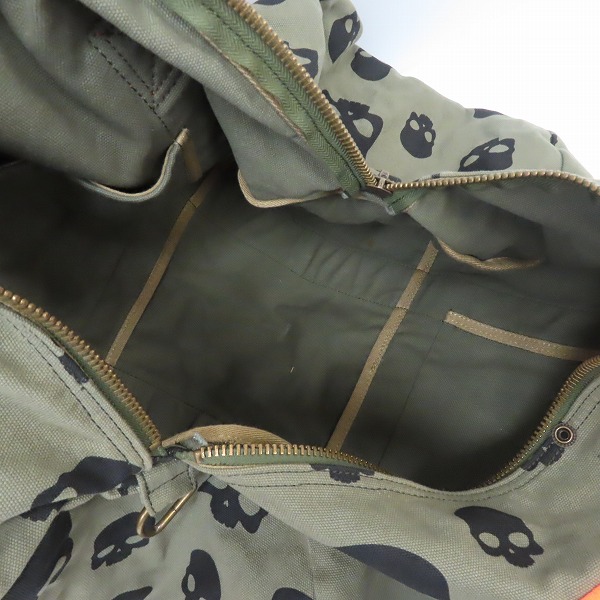 実際に弊社で買取させて頂いたHYDROGEN/ハイドロゲン スカル総柄 ボストンバッグの画像 3枚目