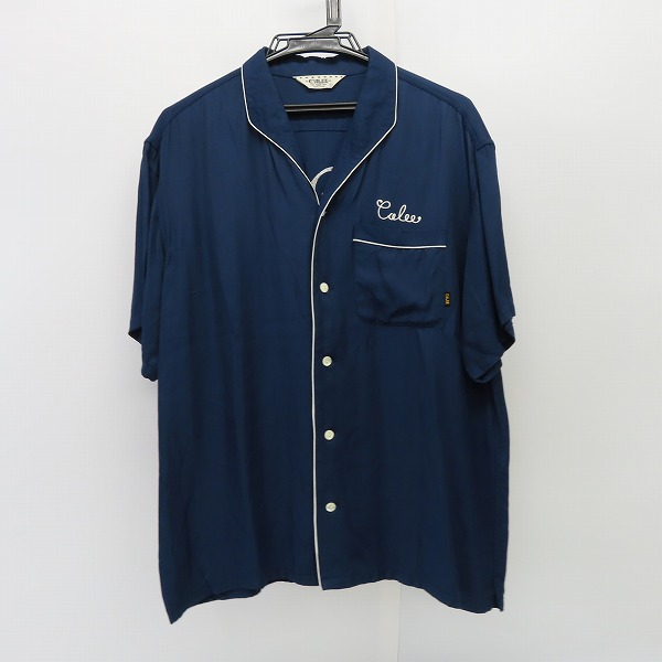 実際に弊社で買取させて頂いたCALEE/キャリー レーヨン 刺繍 オープンカラー 半袖シャツ /L