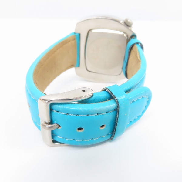 実際に弊社で買取させて頂いたPaul Smith/ポールスミス AUTOMATATIC 自動巻き スクエア文字盤 アナログ腕時計 ブルー/6628-664639の画像 2枚目