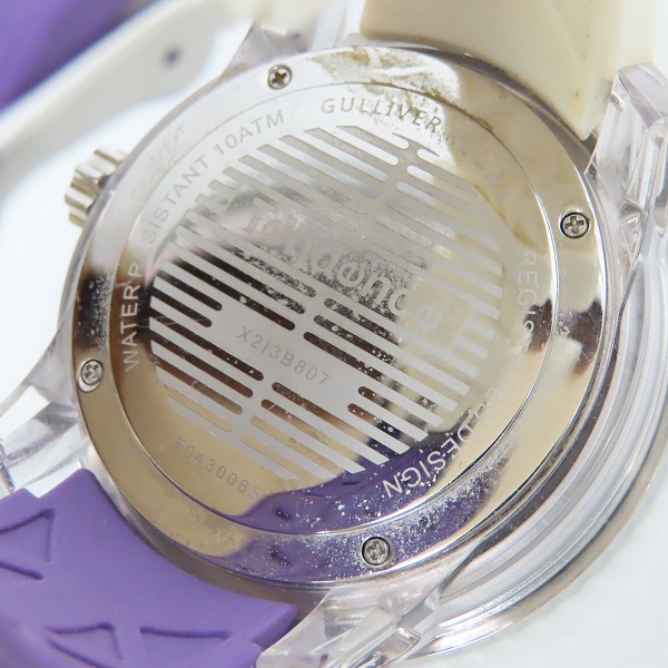 実際に弊社で買取させて頂いたTendence/テンデンス ラインストーン装飾/ハイドロゲンコラボ 腕時計 2点セット【動作未確認】の画像 5枚目