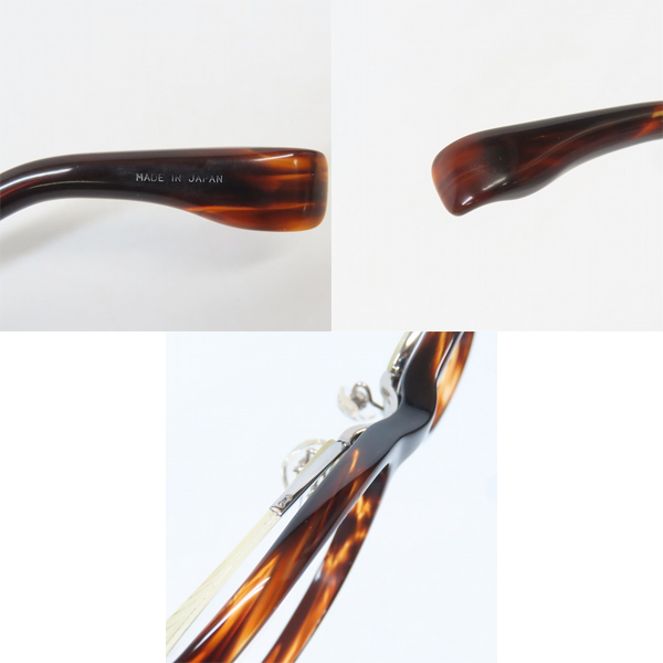 実際に弊社で買取させて頂いた999.9/フォーナインズ 度入り ネオプラスチックフレーム メガネ/アイウェア デミ柄 NP-58 646の画像 8枚目